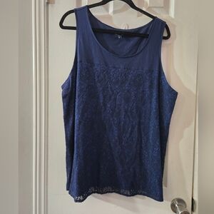 never worn xxl GAP knit/lace sleeveless top